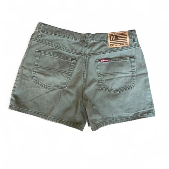 Y2K Ralph Lauren Polo Jeans Company Olive Green Shorts - Picture 1 of 8